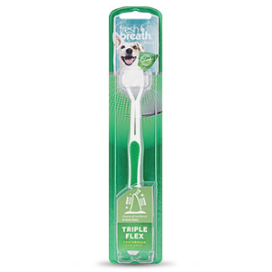 TropiClean Fresh Breath TripleFlex Toothbrush for Dogs - Large